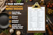 design modern menu restaurant menu digital menu