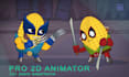 create professional short 2d animation for youtube or games