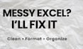 fix messy excel data and organize your spreadsheet