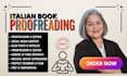 proofread and edit your italian text professionally and manually