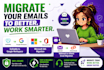 migrate godaddy email to google workspace, webmail microsoft365 email transfer