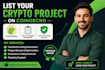 do coinmarketcap and coingecko crypto token listing