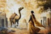 create oil painting illustration with balanced lighting