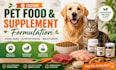 formulate pet dog cat food and supplement product
