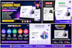 create modern landing page design for business growth