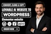 migrate lovable to wordpress, lovable ai to wordpress, clone lovable ai website