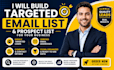 build targeted email list and prospect list for your business
