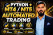 integrate python with mt4 mt5 for trading automation and API systems