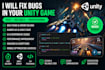 fix bugs in your unity game fast