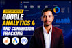 setup ga4, GTM, google ads conversion, server side and meta pixel tracking