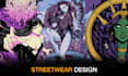 create amazing streetwear design illustration for tshirt