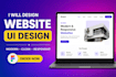 design a modern website complete UI or landing page in figma