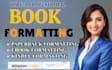 do book formatting, book layout design, kindle ebook format
