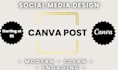 design modern and eye catching canva soical media posts