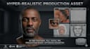 create a hyper realistic 3d character head with 4k textures for unreal or unity