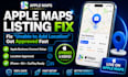 setup apple map listing, approve map location, fix unable to add location