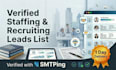 provide verified staffing and recruiting leads list