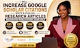 google scholar citation,write backdated and publish research articles