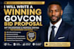 write a winning govcon bid proposal, rfp rfq response and proposal writing