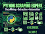 do python web scraping, data extraction and data mining with csv or excel output