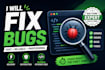 fix HTML CSS javascript bugs fast
