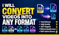 convert videos into any format mp4 mp3 mov avi