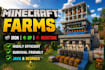 build efficient minecraft farms