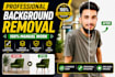 professional background removal editing