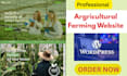 design professional agricultural responsive farmer website