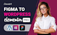 convert figma to wordpress website or figma to elementor