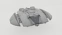 create a detailed 3d spaceship model for games or animations