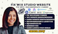 fix wix studio website, mobile friendly redesign carrd wix seo fix squarespace