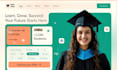 build lms educational website online course website education, elearning website