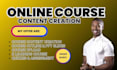 create online course content, course curriculum for your online school