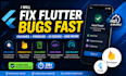 fix flutter bugs, crashes and firebase issues in 24 hours