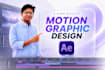 create cinematic motion graphics, explainer videos, logo animation