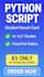 create python script for student result card with grades