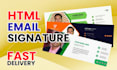 create clickable HTML email signature