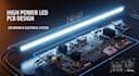 design high power led light bar pcb, driver and electrical system
