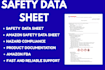prepare safety data sheet, product documentation, amazon hamzat compliance, fba