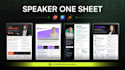 design a professional speaker one sheet