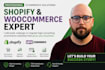 build or migrate your ecommerce website on wordpress woocommerce or shopify