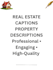 write real estate caption and property description