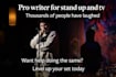 coach you at stand up comedy