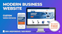 build a modern business website with custom web design