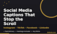 write engaging social media captions for instagram, tiktok and facebook