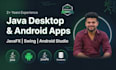 build java desktop and android app with javafx and swing gui