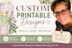 create custom printable designs for journals, planners, and memory books