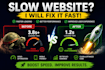 optimize site speed and fix slow loading website issues