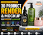 create 3d product, product mockup, amazon listing images, 3d product render